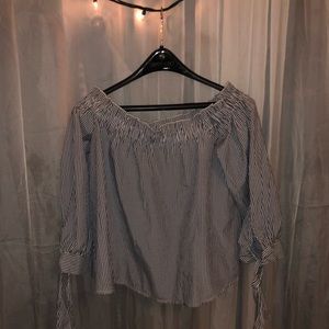 off the shoulder, long sleeve